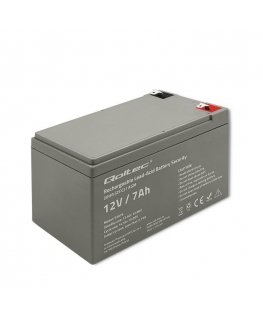 Qoltec 53076 AGM battery | 12V | 7Ah | max. 105A | Security