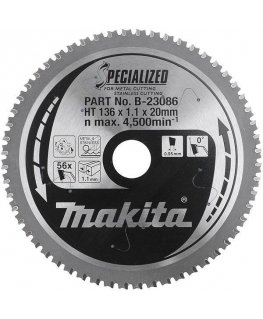 Makita TCT saw SPECIALIZED 136X1.1X20mm 0° T56B-23086