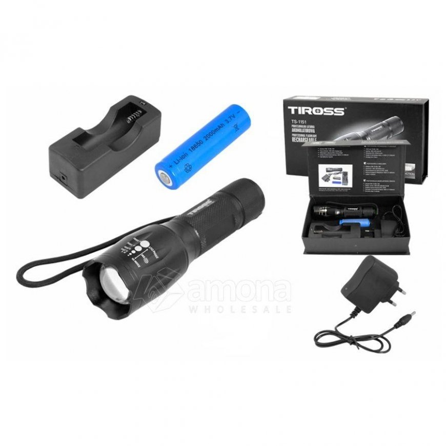 Tiross Žibintuvėlis Įkraunamas TS-1151 10W LED – 5