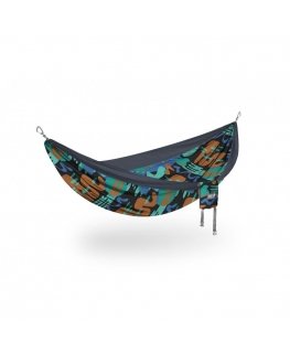 ENO DOUBLENEST Print, Lagoon / Charcoal