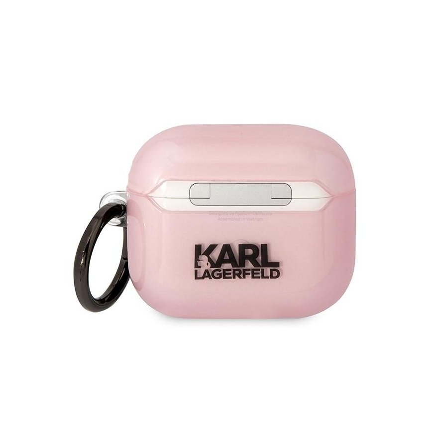 Karl Lagerfeld etui skirta Airpods 3 KLA3HNCHTCP pink Ikonik Choupette – 2