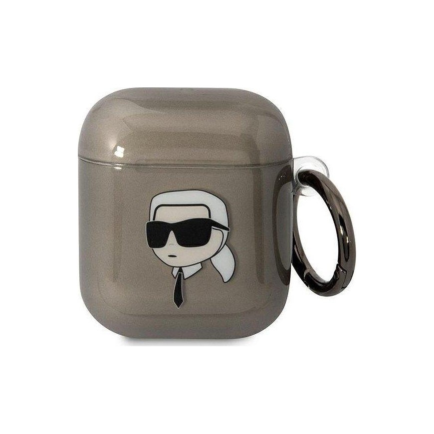 Karl Lagerfeld KLA2HNIKTCK AirPods 1/2 cover juoda/juodas Karl`s Head