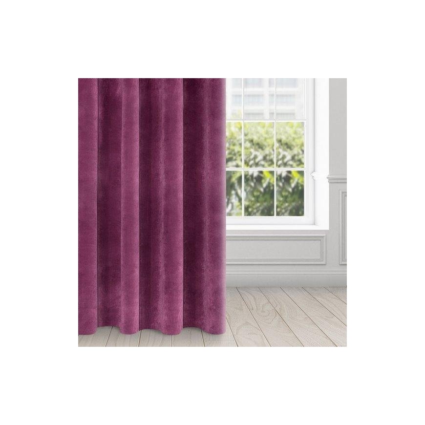 Eurofirany DIVA LINE RIA Soft velvet night curtain, 140X250 cm, loops / rings, color: purple