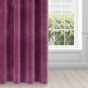 Eurofirany DIVA LINE RIA Minkšto aksomo naktinė užuolaida, 140X250 cm, kilpos / žiedai, spalva: violetinė Eurofirany DIVA LINE RIA Minkšto aksomo naktinė užuolaida, 140X250 cm, kilpos / žiedai, spalva: violetinė