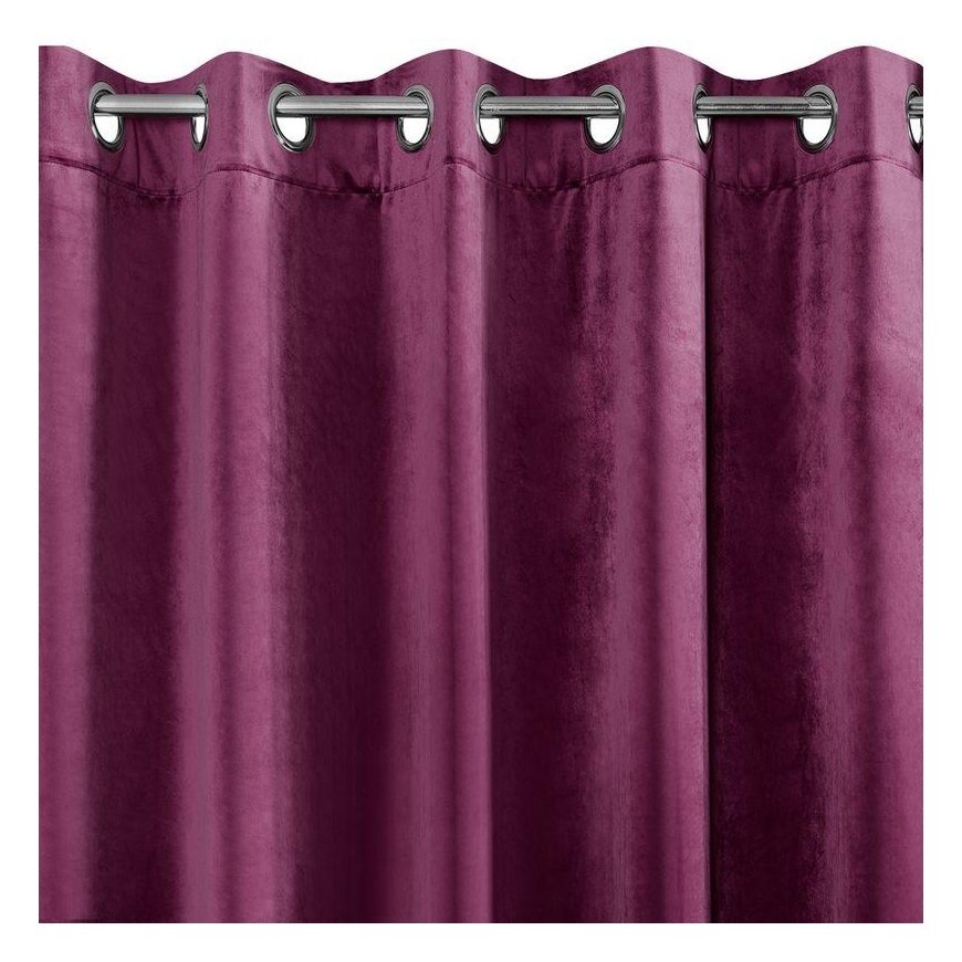 Eurofirany DIVA LINE RIA Soft velvet night curtain, 140X250 cm, loops / rings, color: purple – 2