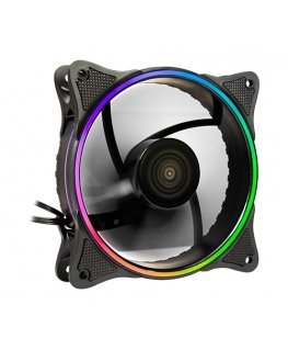 Inter-Tech 88885552 Datora dzesēšanas sistēma Datora korpusam Ventilators 12 cm Melns