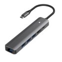 EXTRADIGITAL Adapter USB Type-C - HDMI, LAN, 3x USB 3.0 Type-A, USB Type-C PD100W EXTRADIGITAL Adapter USB Type-C - HDMI, LAN, 3x USB 3.0 Type-A, USB Type-C PD100W