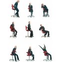 HÅG Capisco 8106 -työtuoli, pitkä kaasujousi, musta HÅG Capisco 8106 -työtuoli, pitkä kaasujousi, musta