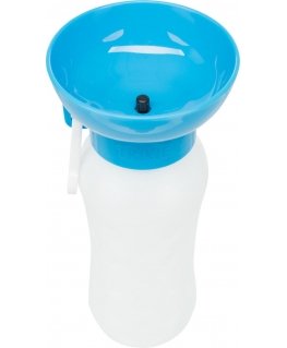 Plastic TRIXIE 0.55 l - Bottle with dog bowl - 1 piece
