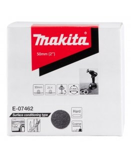 Makita E-07462 Paviršiaus paruošimo padas 50mm, kietas, šiurkštus, 25vnt/kompl.