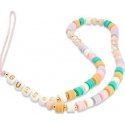 Guess Guess zawieska GUSTFLWP Phone Strap pink Heishi Beads Guess Guess zawieska GUSTFLWP Phone Strap pink Heishi Beads