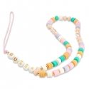 Guess Guess zawieska GUSTFLWP Phone Strap pink Heishi Beads Guess Guess zawieska GUSTFLWP Phone Strap pink Heishi Beads