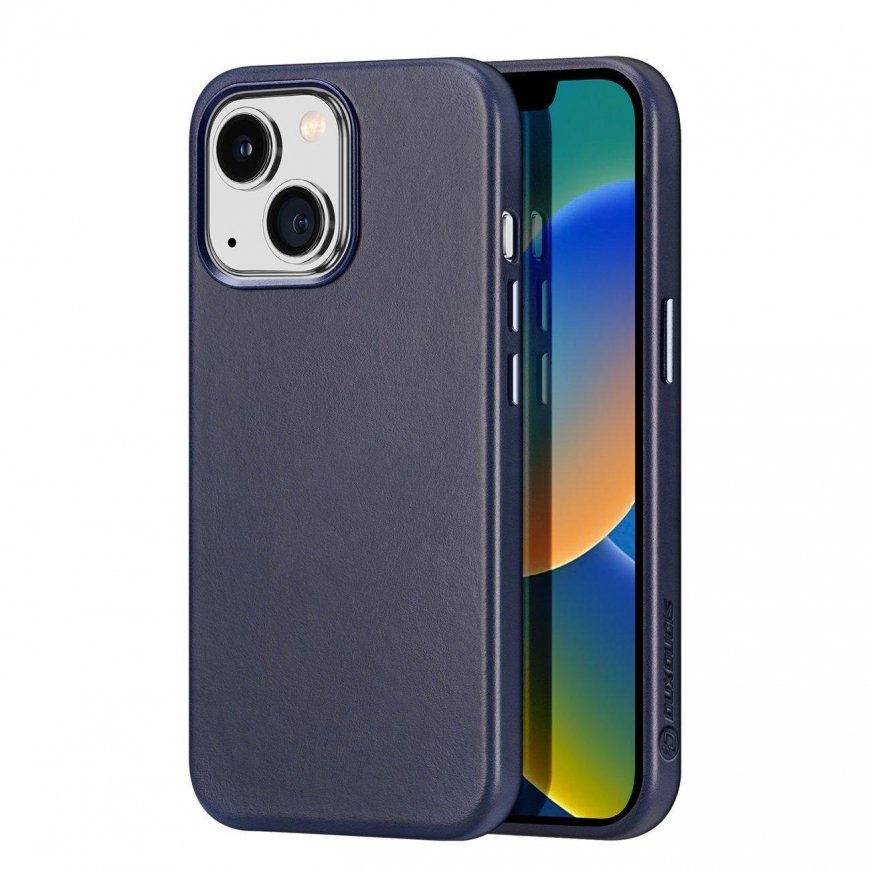 Dux Ducis Naples case for iPhone 14 Plus with MagSafe, blue