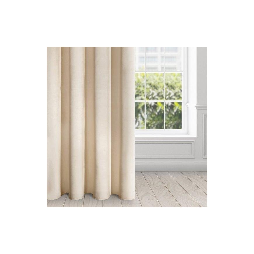 Eurofirany DIVA LINE RIA Soft velvet night curtain, 140X250 cm, loops / rings, color: beige