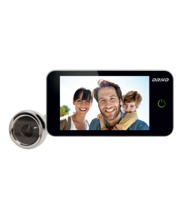 Orno Electronic Door Viewer 4 Inch Wide Angle Lens Battery Powered Silver