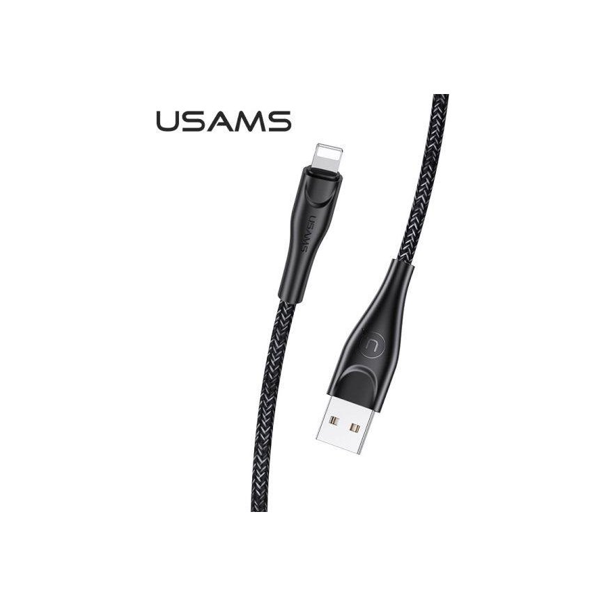 Usams USB-A - lightning cable 1 m black (63788-uniw)