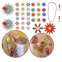 MASTERKIDZ Wall Board Gears and Chain 79 El. Build your own mechanism