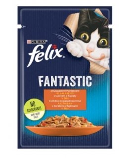 Felix Fanstastic Chicken, Tomato - Wet Cat Food - 85 g