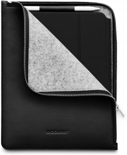 Woolnut Leather Folio protective case for 11" iPad Pro & Air, black