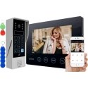 Eura Video domofonas EURA VDP-90A3 DELTA+ juodas 7 colių, Full HD, WiFi, 2 įėjimai, šifratorius, proximity skaitytuvas, ahd, tuy