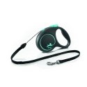 Flexi Black Design S pavadėlis šunims iki 12kg virvinis 5m mėlynos spalvos Flexi Black Design S pavadėlis šunims iki 12kg virvinis 5m mėlynos spalvos