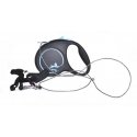 Flexi Black Design S pavadėlis šunims iki 12kg virvinis 5m mėlynos spalvos Flexi Black Design S pavadėlis šunims iki 12kg virvinis 5m mėlynos spalvos