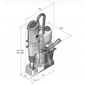 magnetic drill KBU 35 QW FEIN [72705461000] 1100W, working range up to 35 mm
