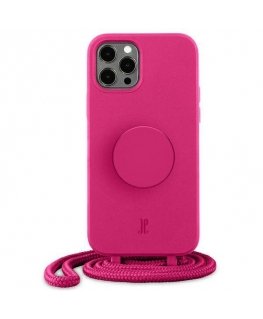Just Elegance Case Just Elegance PopGrip Apple iPhone 12/12 Pro pink/orchid flower 30090