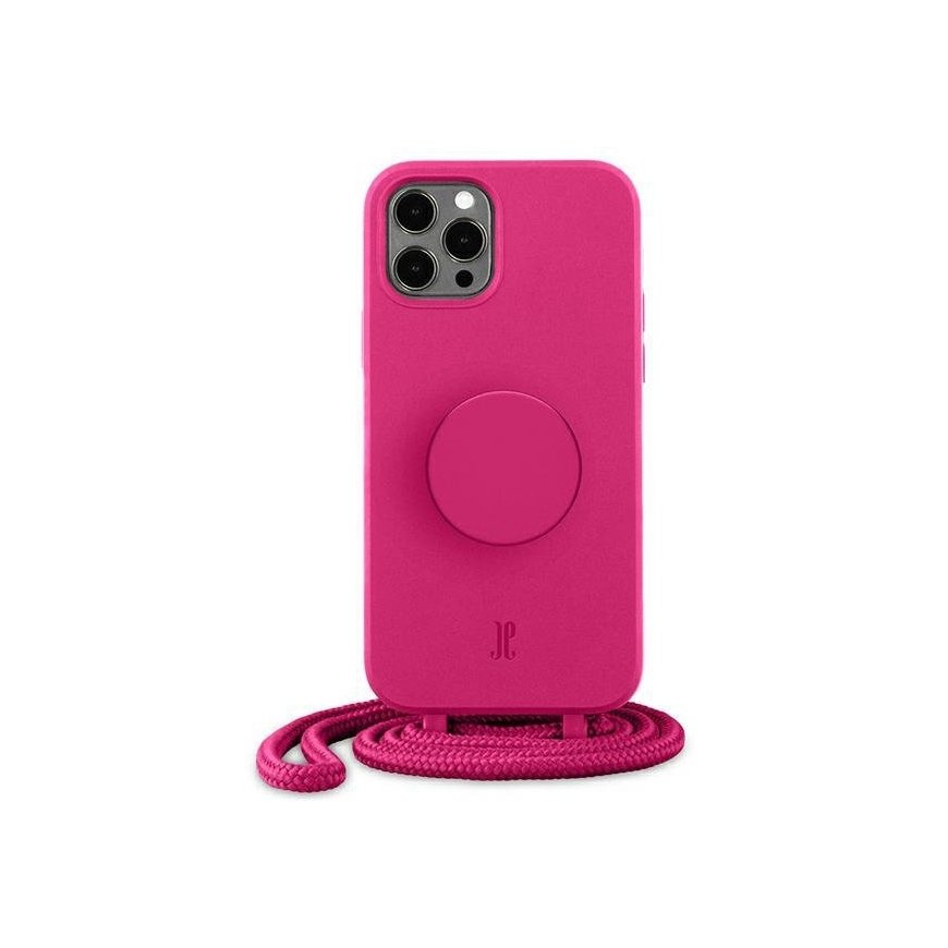 Just Elegance Case Just Elegance PopGrip Apple iPhone 12/12 Pro pink/orchid flower 30090