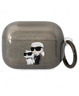 Airpods Pro KLAPHNKCTGK Black Glitter Karl&Choupette for Karl Lagerfeld