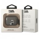 Karl Lagerfeld etui skirta Airpods Pro KLAPHNKCTGK juodas Gliter Karl&Choupette