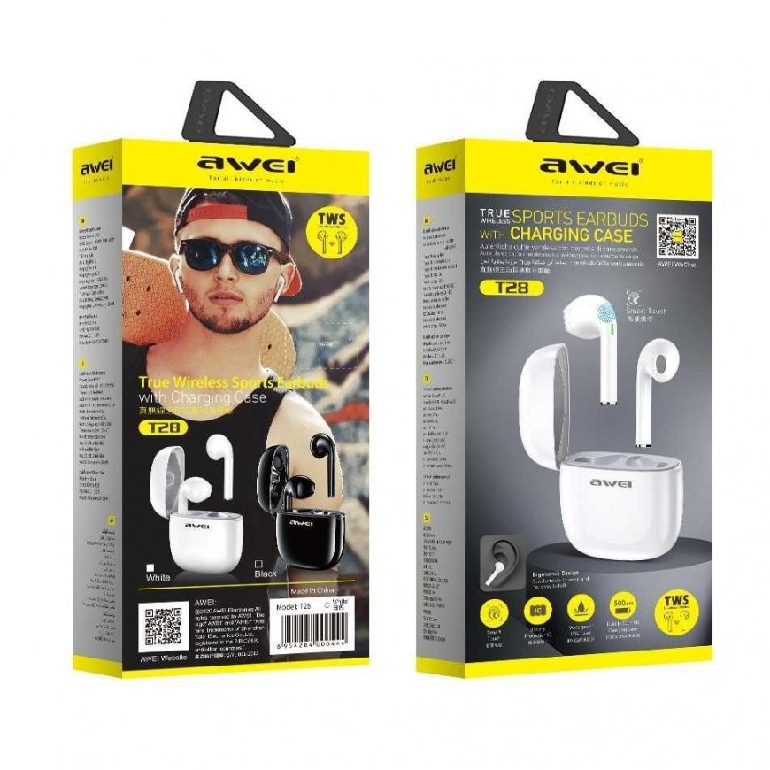 Headphones Awei T28 TWS (AWEI050WHT) – 3