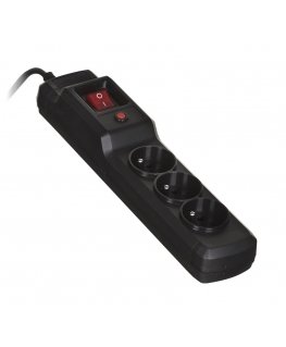 Activejet COMBO 3GN 1,5m удлинитель 3 розетка(и) Для помещений Черный