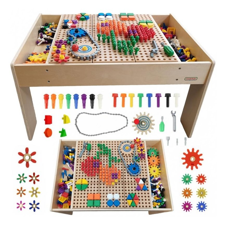 MASTERKIDZ wooden educational table + ACCESSORIES