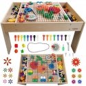 MASTERKIDZ wooden educational table + ACCESSORIES mast wall