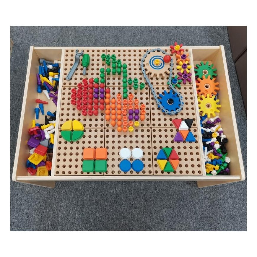 MASTERKIDZ wooden educational table + ACCESSORIES mast wall – 4
