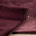 Eurofirany MARCELO Soft fur structure decorative rug, 60X90 cm, color: burgundy Eurofirany MARCELO Soft fur structure decorative rug, 60X90 cm, color: burgundy