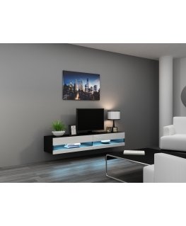Cama RTVVIGO180N c/b TV stovas / baldas garso ir vaizdo aparatūrai 2 spintos