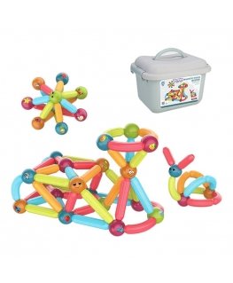 WOOPIE Magnetic Educational Building Blocks 76 El.