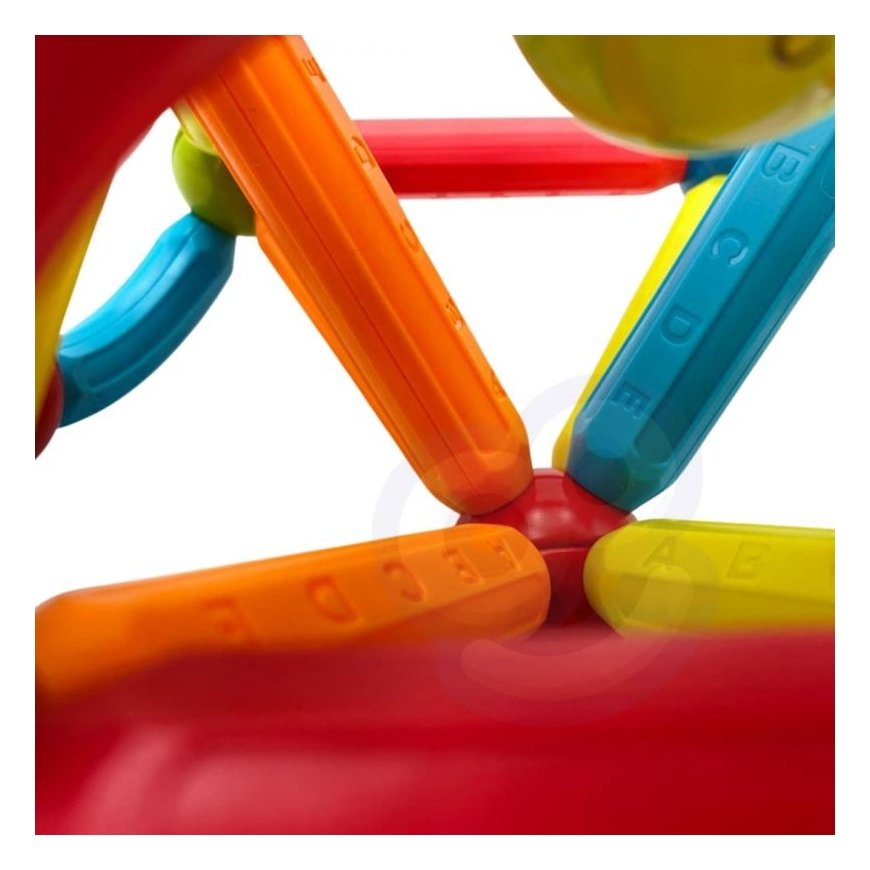WOOPIE Magnetic Educational Building Blocks 76 El. – 4