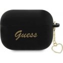 Guess Dėklas Guess GUAP2LSCHSK Apple AirPods Pro 2 cover juoda/juodas silikoninis Charm Heart Collection Guess Dėklas Guess GUAP2LSCHSK Apple AirPods Pro 2 cover juoda/juodas silikoninis Charm Heart Collection