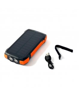 Choetech solar power bank with inductive charging 20000mAh PD 20W / QC 18W / Qi 10W orange (B657)