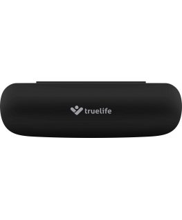 Dantų šepetėlis „TrueLife Tip SonicBrush“ kompaktiškas juodas dėklas