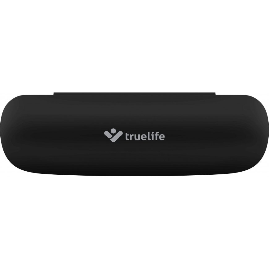 Dantų šepetėlis „TrueLife Tip SonicBrush“ kompaktiškas juodas dėklas