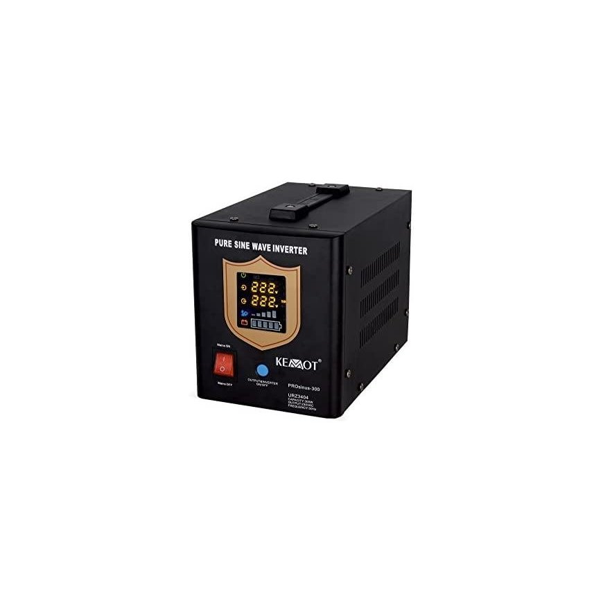 Nepertraukiamo maitinimo šaltinis 300W 12V/230VAC sinusas KEMOT - juodas