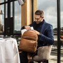 The Chesterfield Brand Austin Backpack for 14 "Laptop, Cognac