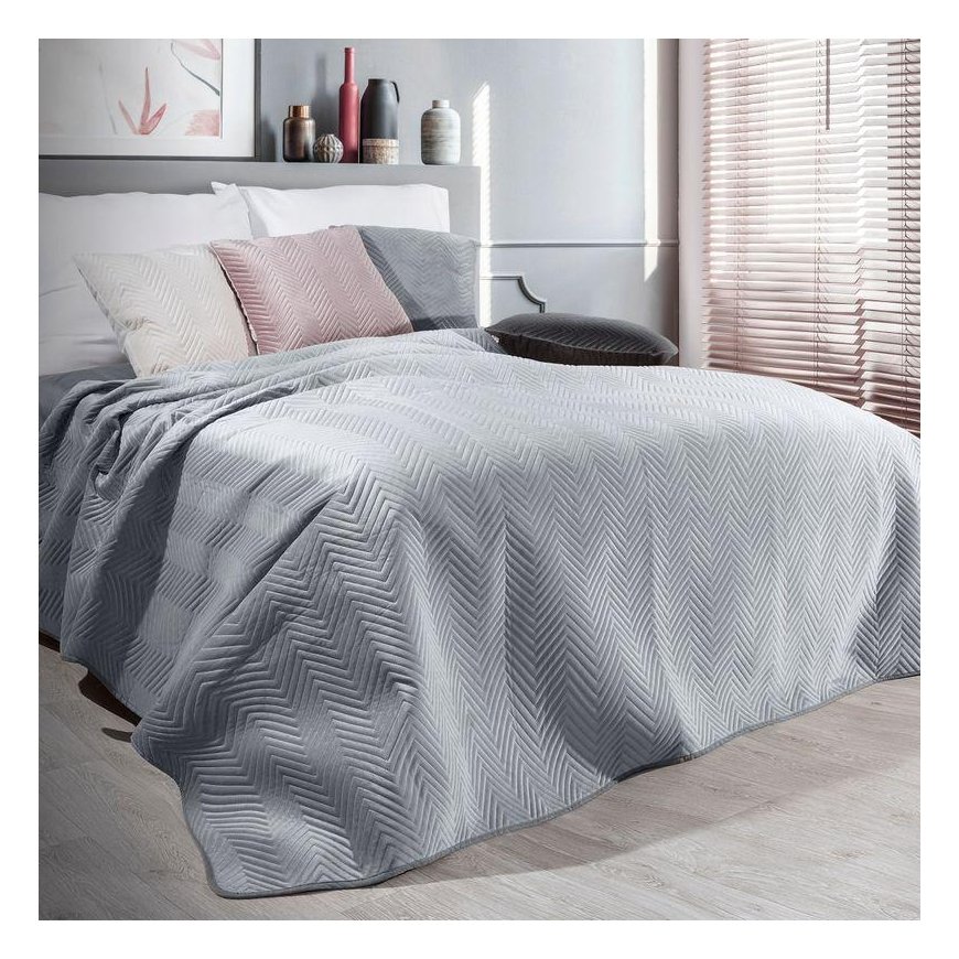 Eurofirany CHON / SOFIA / Silver 230X260 Silver Bedspread Bedspread