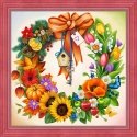 Beldizart Diamond painting set Wreath 40х40cm AZ-1617