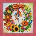 Beldizart Deimantų tapybos rinkinys Vainikas 40х40cm AZ-1617 Beldizart Deimantų tapybos rinkinys Vainikas 40х40cm AZ-1617