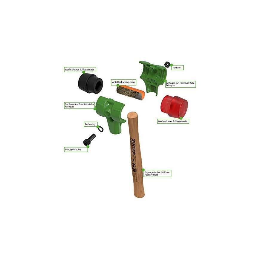 Non-bouncing nylon hammer KUKKO Selecthor Ø40mm – 3